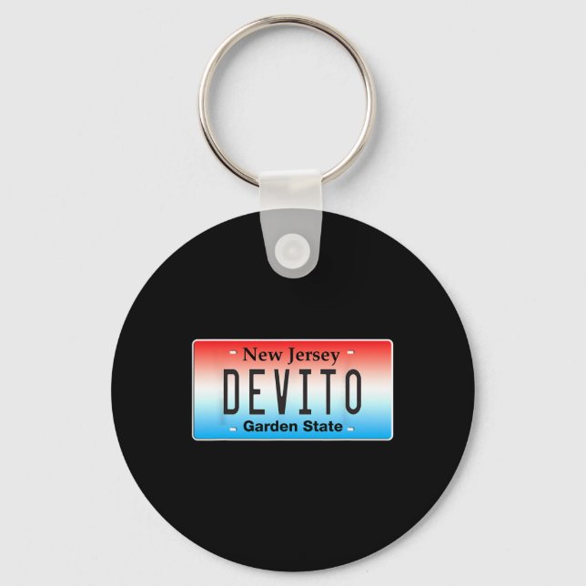 Funny Devito New Jersey Italian American Nj Cutlet Key Ring (Front)