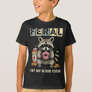 Funny Diabetes Raccoon Humor Type One Insulin Joke T-Shirt