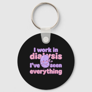 Funny Dialysis Nurse Cute Nephrology Design Men Key Ring