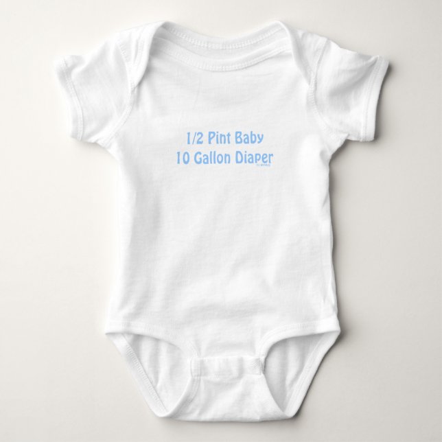 Funny Diaper Quotes Baby Shirt (Front)