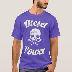 Funny Diesel Power Skull Turbo Diesels Trucks T-Shirt