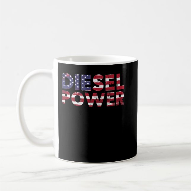 Funny Diesel Truck Coffee Mug (Left)