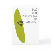 Funny Dill Pickle Father's Day Cool Hipster Dad
