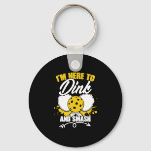 Funny Dinking Pickleball Game Humour For A Key Ring