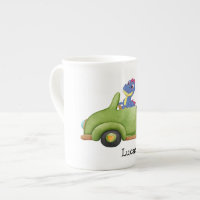 Funny dinosaur antique car School kids Birthday 