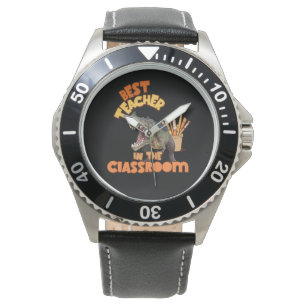 Funny Dinosaur Art Teacher Creative Classroom Watch