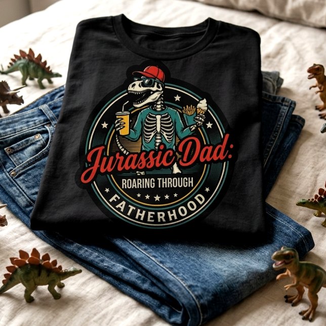 Funny Dinosaur Dad Fathers Day T-Shirt (Creator Uploaded)