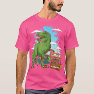 Funny Dinosaur Extinction Asteroid Meteor Shower T T-Shirt