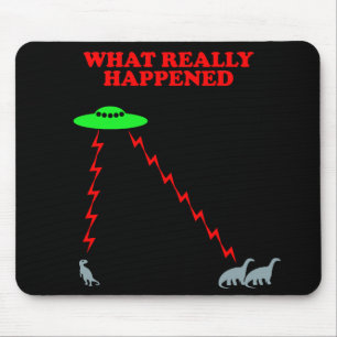 Funny Dinosaur extinction Mouse Pad