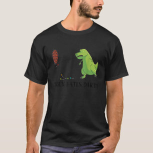 Funny Dinosaur Gift Cool T rex Hates Darts Sports T-Shirt