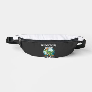 Funny Dinosaur Halloween Witch Graphic Bum Bags