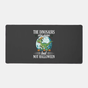 Funny Dinosaur Halloween Witch Graphic Desk Mat