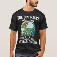 Funny Dinosaur Halloween Witch Graphic