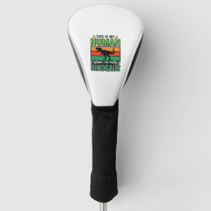 Funny Dinosaur Human Costume Halloween Golf Head Cover