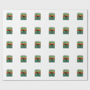 Funny Dinosaur Human Costume Halloween Wrapping Paper