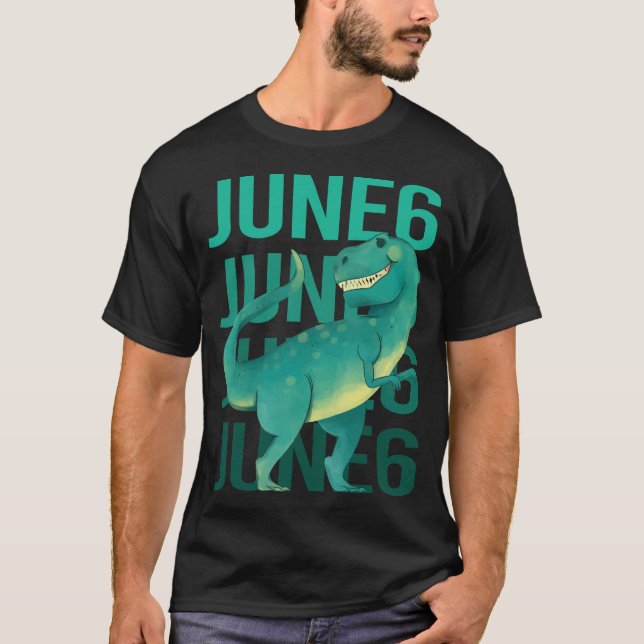 Funny Dinosaur - June 6 6th 06 T-Shirt (Front)