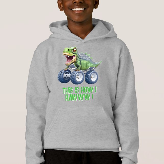 Funny dinosaur monster truck  (Front)