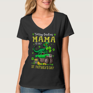 Funny Dinosaur Monster Truck St Patricks Day Pajam T-Shirt