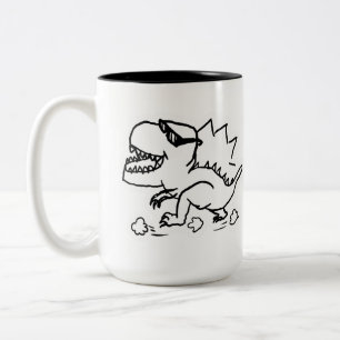 Funny Dinosaur Mug - Cool T-Rex With Sunglasses Mu