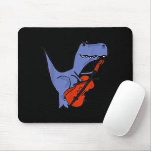 Funny Dinosaur Playing Cello Mouse Pad