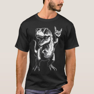 Funny Dinosaur Rock Music T-Rex Tyrannosaurus Rex T-Shirt