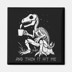 Funny Dinosaur Skeleton Costume Goth Men Women Hal Magnet