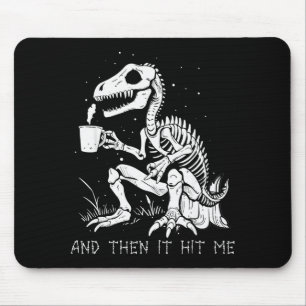 Funny Dinosaur Skeleton Costume Goth Men Women Hal Mouse Pad