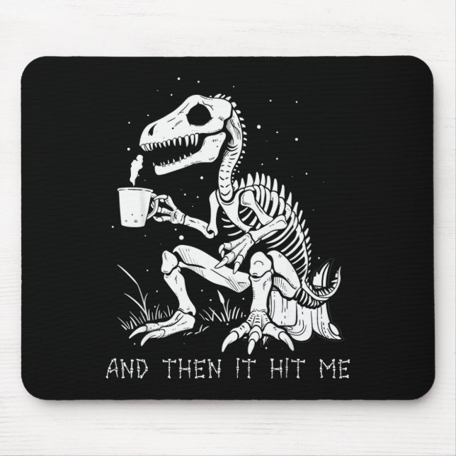 Funny Dinosaur Skeleton Costume Goth Men Women Hal Mouse Pad (Front)