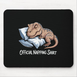 Funny Dinosaur Sleeping Dinosaur Lover Official Na Mouse Pad