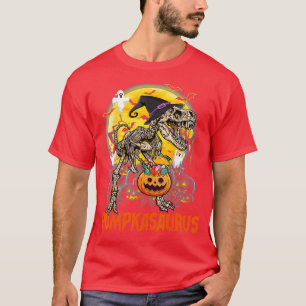 Funny Dinosaur T rex Mummy Pumpkin Halloween for K T-Shirt