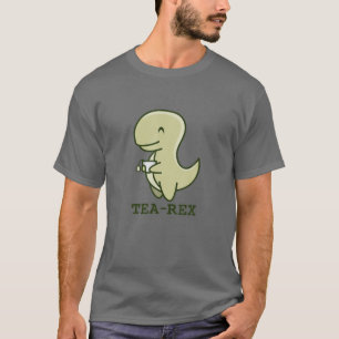 Funny Dinosaur Tea Party Vintage Tea Rex T-Shirt