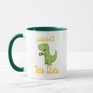 Funny Dinosaur Tea Rex Tyrannosaurus Birthday Mug
