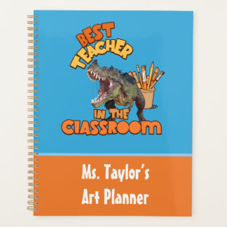 Funny Dinosaur Teacher Classroom Planner