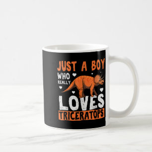 Funny Dinosaur Triceratops Apparel For Boys Coffee Mug