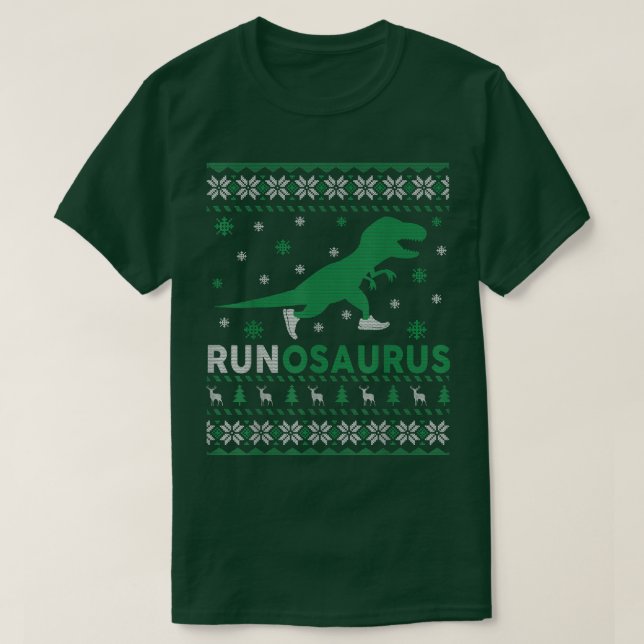 Funny Dinosaur Ugly Christmas Sweater For Women Me (Design Front)