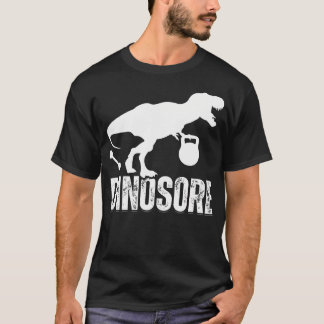 Funny Dinosaurs Workout Gym Fitness Lifting Cute D T-Shirt