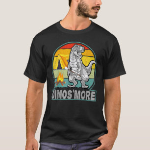 Funny Dinos'more Camping Dinosaur Camp Smore Dino T-Shirt