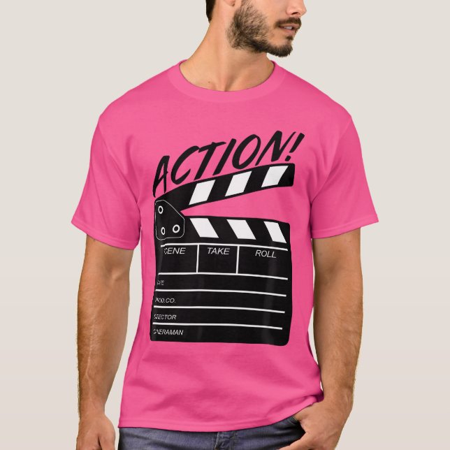 Funny Director Clapboard 	 Filmmaker Tee Gift (Front)