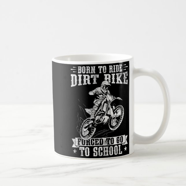 Funny Dirt Bike Art For Boys Girls Motocross Dirt  Coffee Mug (Right)