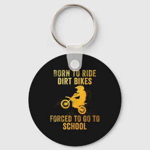 Funny Dirt Bike Art For Boys Girls Motocross Dirt  Key Ring