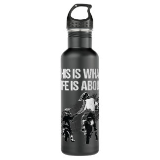 Funny Dirt Bike Art For Men Dad Boys Kids Motorcyc 710 Ml Water Bottle