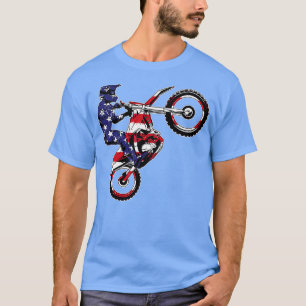 Funny Dirt Bike Art Men Women Motorcycle Dirtbike  T-Shirt