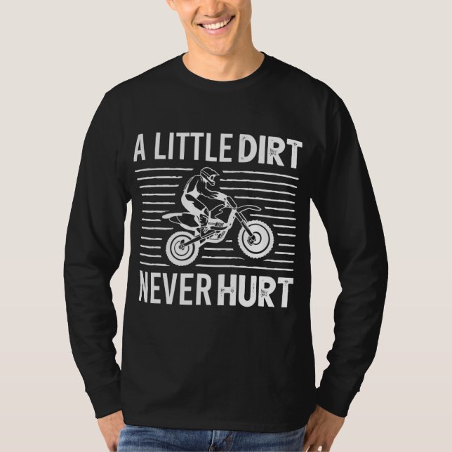 Funny Dirt Bike Design For Kids Boys Girls Motorbi T-Shirt (Front)