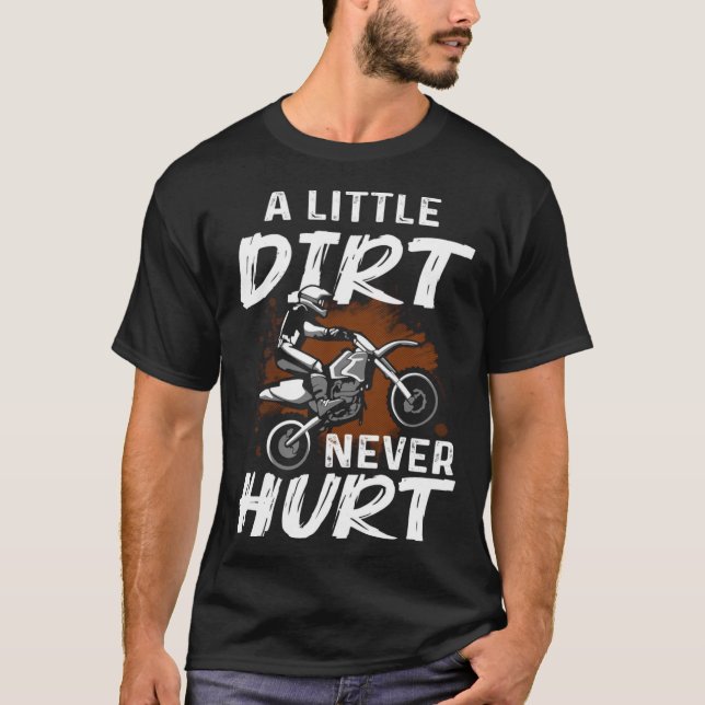 Funny Dirt Bike Gift For Boys Men Motorcycle Motoc T-Shirt (Front)