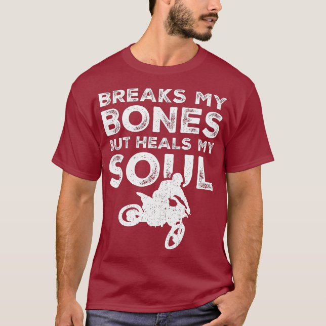 Funny Dirt Bike Rider  MX Motocross Dirt Biking T-Shirt (Front)