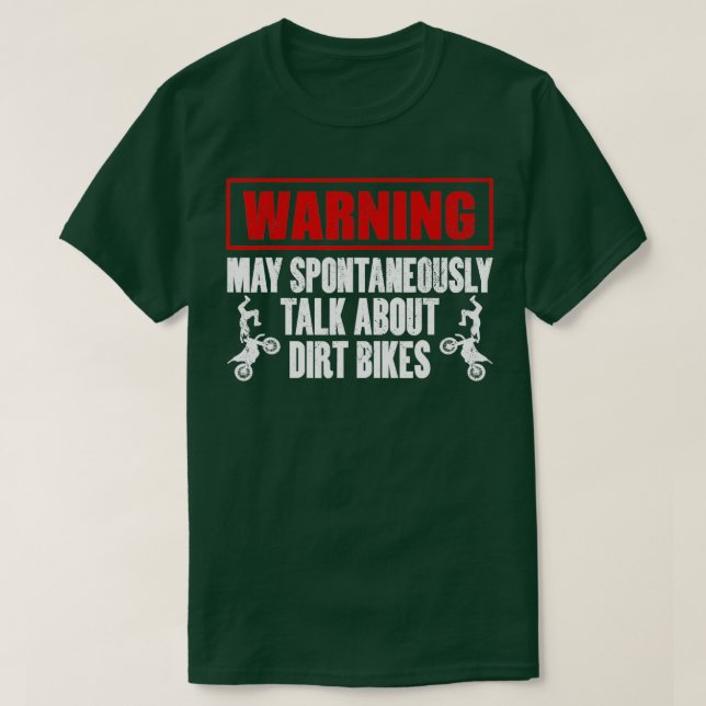 Funny Dirt Bike  T-Shirt (Design Front)
