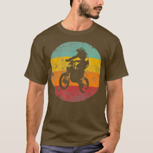 Funny Dirt Bike Vintage Motocross Boys Men T-Shirt