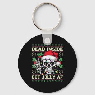Funny Dirty Christmas Ugly Sweater Key Ring