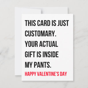 Funny Dirty Naughty Valentines Day Card