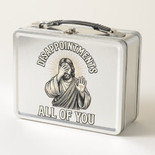 Funny Disappointments All of You Vintage Engraving Metal Lunch Box